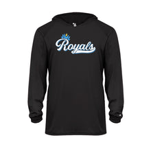 Load image into Gallery viewer, Dri Fit Royals Youth Long Sleeve Hooded Tee