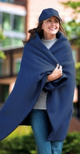 Navy Fleece Blanket