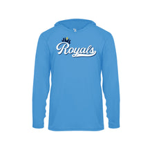 Load image into Gallery viewer, Dri Fit Royals Youth Long Sleeve Hooded Tee