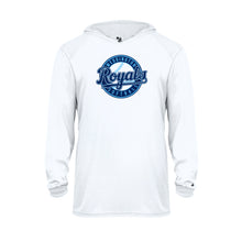 Load image into Gallery viewer, Dri Fit 14 u Royals Youth Long Sleeve Hooded Tee