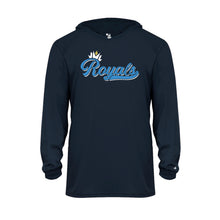 Load image into Gallery viewer, Dri Fit Royals Youth Long Sleeve Hooded Tee