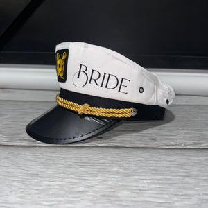 Bride & Groom Captain Hat Set