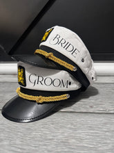 Load image into Gallery viewer, Bride &amp; Groom Captain Hat Set